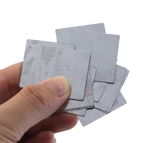 RAMBEX 30 Mm × 30 Mm Ultradünnes Eisenblech, 0,5 Mm Dicke Eisenblechpaste, Rechteckiges Kleines Eisenblech Zur Verwendung Mit Magneten(100pcs) von RAMBEX