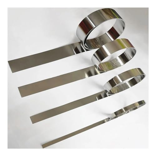 RAMBEX 304 Edelstahlfolienstreifen, 0,1–1 Mm Dicke, Stahlfolienrolle, Schmale Streifenbreite 10 20 30 40 50 100 Mm × 1 Meter, 1 Stück(0.4mm,20mm x 1Meter) von RAMBEX