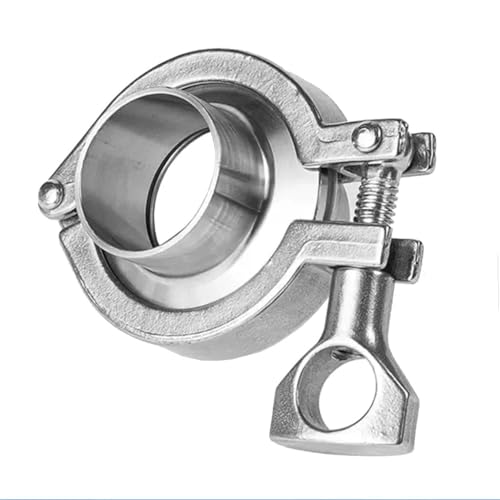 Tri-Clamp-Set Aus Edelstahl 304, 12,7 Mm 19 25 32 Mm × 25,4 Mm 40 Mm, Sanitär-Klemmen-Schnellverbinder, 1 Stück(12.7 mm x 25.4 mm) von RAMBEX