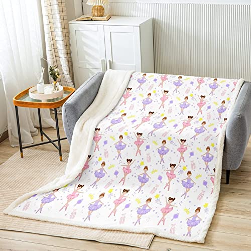 Kuscheldecke 150x200 cm 3D Ballerina, Wolldecke Tanzendes Mädchen Flauschige Fleecedecke, Warme Sherpa Decke Wohndecke Sofadecke, für Tagesdecke Blanket Couchdecke Kuscheldecke 150x200 cm 3D Ballerina, Wolldecke Tanzendes Mädchen Flauschige Fleecedecke, Warme Sherpa Decke Wohndecke Sofadecke, für Tagesdecke Blanket Couchdecke von RAMOTE