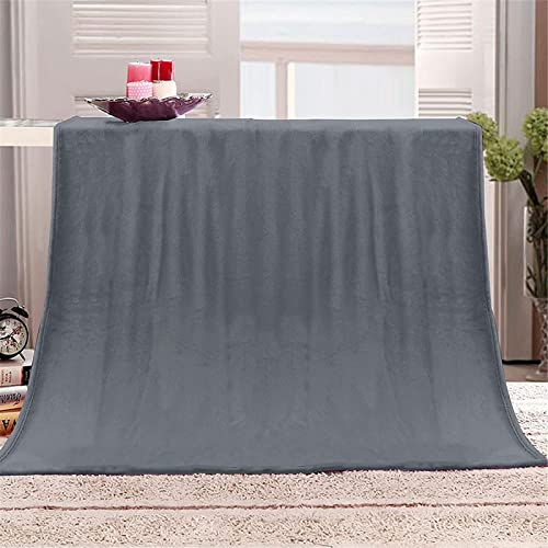 Kuscheldecke 80x150 Grau, 3D Gedruckte Flanell Fleecedecke Einfach Weiche und Warme Wohndecke, Decke als Sofadecke, Tagesdecke Wolldecke für Kinder Erwachsene von RAMOTE