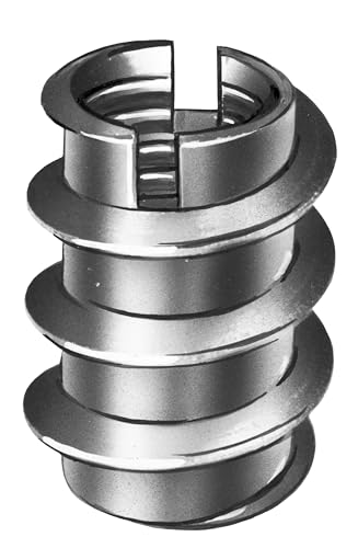 RAMPA MUFFEN/Gewindemuffe/Gewindeeinsatz/Einschraubmutter TYP A, Stahl verzink, M6 Innengewinde (d). 12mm Durchmesser (D) X 12mm Länge (L), 10 Stück von RAMPA