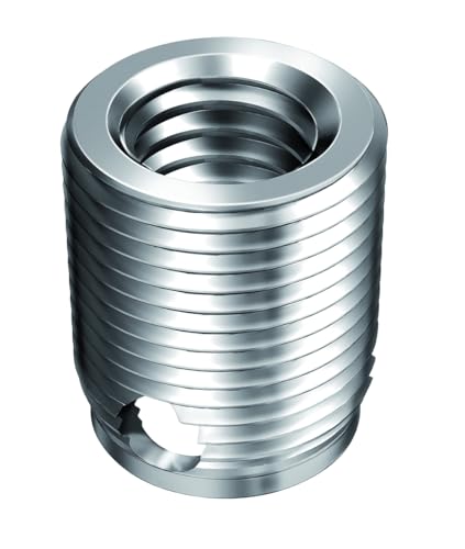 RAMPA MUFFEN/Gewindemuffe/Gewindeeinsatz/Einschraubmutter Typ BAV, Stahl gehärtet & gelb verzinkt, M6 Innengewinde (d). 10mm Durchmesser (D) X 8mm Länge (L), 10 Stück von RAMPA