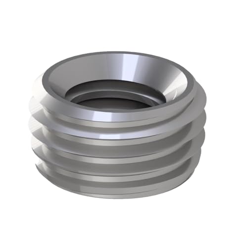 RAMPA MUFFEN/Gewindemuffe/Gewindeeinsatz/Einschraubmutter TYP E, Stahl verzinkt, M5 Innengewinde (d). 9mm Durchmesser (D) X 4,8 mm Länge (L), 100 Stück von RAMPA