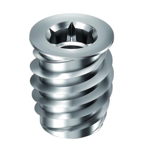 RAMPA MUFFEN/Gewindemuffe/Gewindeeinsatz/Einschraubmutter TYP SKD330, Stahl verzinkt, M8 Innengewinde (d). 14mm Durchmesser (D) X 18 mm Länge (L), 50 Stück von RAMPA