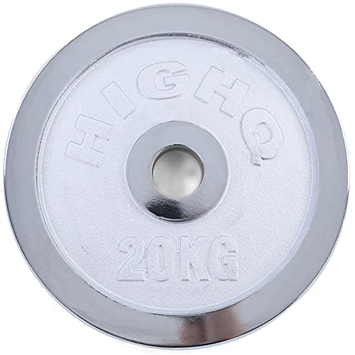 RAMROXX 20kg Olympia Hantelscheibe Gusseisen Silber glänzend 50mm RAMROXX 20kg Olympia Hantelscheibe Gusseisen Silber glänzend 50mm von RAMROXX