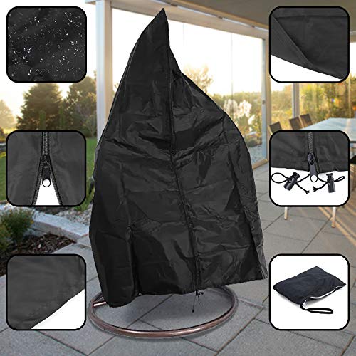 RAMROXX Premium Schutzabdeckung Schutzhülle Cover für Hängesessel Schwarz 190x100cm von RAMROXX