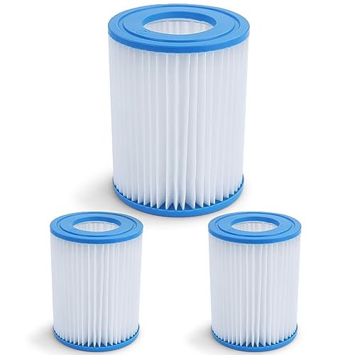 RAMROXX 3X Pool Filterkartusche Ersatzfilter Filterpatrone 13,5cm für Bestway Intex von RAMROXX