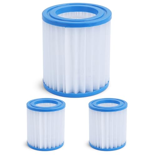 RAMROXX 3X Pool Filterkartusche Ersatzfilter Filterpatrone 9cm für Bestway Intex von RAMROXX
