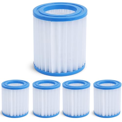 RAMROXX 5X Pool Filterkartusche Ersatzfilter Filterpatrone 9cm für Bestway Intex von RAMROXX