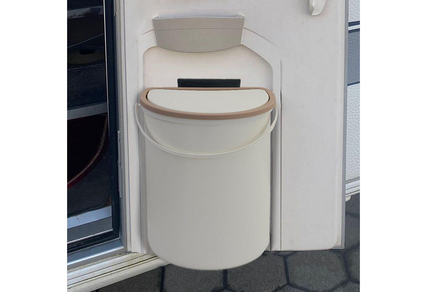 RAMROXX Einbaumülleimer mit Deckel für Wohnmobil Camping Boote Wohnwagen von RAMROXX