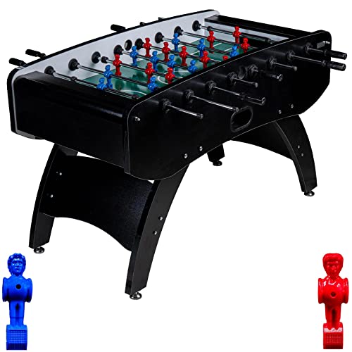 RAMROXX Fußball Tischkicker Profi Schwarz grünes Spielfeld Figuren Blau Rot 80kg RAMROXX Fußball Tischkicker Profi Schwarz grünes Spielfeld Figuren Blau Rot 80kg von RAMROXX
