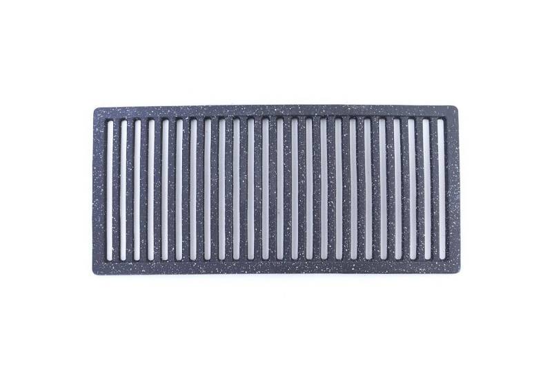 RAMROXX Grillrost Grillrost Gusseisen beschichtet Grillgitter Aufsatz universal 62,5cm x 30,5cm, Gusseisen von RAMROXX