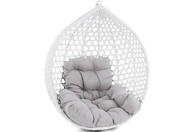 RAMROXX Hängestuhl Kissen für Hängesessel Korb inkl. Rückenteil 2 Teile Set Hell Grau RAMROXX Hängestuhl Kissen für Hängesessel Korb inkl. Rückenteil 2 Teile Set Hell Grau von RAMROXX