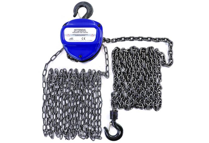 RAMROXX Kettenzug Profi 1000kg Kettenzug Flaschenzug Schwarz bis zu 4 Meter von RAMROXX