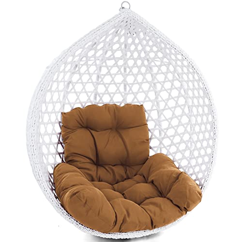 RAMROXX Kissen für Hängesessel Korb inkl. Rückenteil 2-teiliges Set Fun Braun von RAMROXX