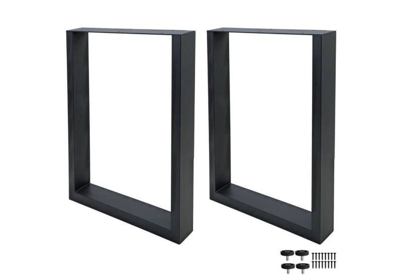 RAMROXX Tischbein 2er Set Tischkufen Metall Rechteck 60x72 cm – Tischgestell Schwarz RAMROXX Tischbein 2er Set Tischkufen Metall Rechteck 60x72 cm – Tischgestell Schwarz von RAMROXX