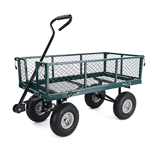 RAMROXX Transport Gitterwagen Handwagen Bollerwagen Seitenteile klappbar bis 300kg Grün RAMROXX Transport Gitterwagen Handwagen Bollerwagen Seitenteile klappbar bis 300kg Grün von RAMROXX