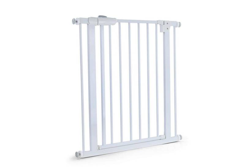 RAMROXX Treppenschutzgitter Absperrgitter Treppenschutz Metall weiß verstellbar 72 - 86cm 77cm von RAMROXX