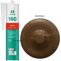 Ramsauer 160 Acryl Fugen Dichtstoff Dichtmasse 310ml Kartusche dunkelbraun von RAMSAUER®