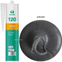 Ramsauer 120 Neutral Fenster Silikon Fugen Dichtstoff 310ml Kartusche anthrazit von RAMSAUER®