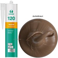 Ramsauer ® - Ramsauer 120 Neutral Fenster Silikon Fugen Dichtstoff 310ml Kartusche dunkelbraun von RAMSAUER®