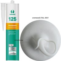 Ramsauer ® - Ramsauer 125 Handwerk Neutral Silikon Dichtstoff 310ml Kartusche cremeweiß ral 9001 von RAMSAUER®