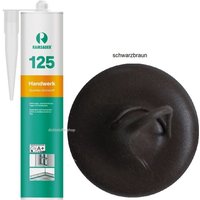 Ramsauer ® - Ramsauer 125 Handwerk Neutral Silikon Dichtstoff 310ml Kartusche schwarzbraun von RAMSAUER®