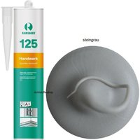 Ramsauer ® - Ramsauer 125 Handwerk Neutral Silikon Dichtstoff 310ml Kartusche steingrau von RAMSAUER®