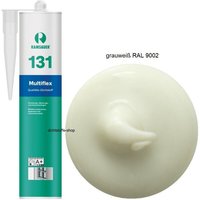 Ramsauer ® - Ramsauer 131 Multiflex Silikon Fugen Dichtstoff 310ml Kartusche grauweiß ral 9002 von RAMSAUER®