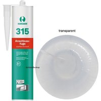 Ramsauer 315 Anschlussfuge Silikon Dichtstoff 310ml Kartusche transparent von RAMSAUER®