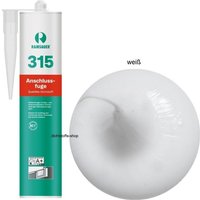 Ramsauer ® - Ramsauer 315 Anschlussfuge Silikon Dichtstoff 310ml Kartusche weiß von RAMSAUER®
