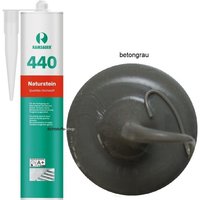 Ramsauer ® - Ramsauer 440 Naturstein Silikon Fugen Dichtstoff 310ml Kartusche betongrau von RAMSAUER®