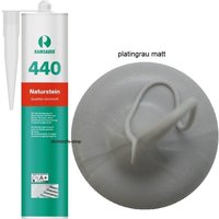 Ramsauer 440 Naturstein Silikon Fugen Dichtstoff 310ml Kartusche platingrau matt von RAMSAUER®