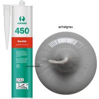 Ramsauer 450 Sanitär Silikon Fugen Dichtstoff 310ml Kartusche achatgrau von RAMSAUER®