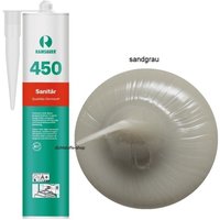 Ramsauer ® - Ramsauer 450 Sanitär Silikon Fugen Dichtstoff 310ml Kartusche sandgrau von RAMSAUER®