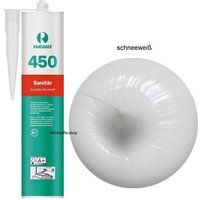 Ramsauer ® - Ramsauer 450 Sanitär Silikon Fugen Dichtstoff 310ml Kartusche schneeweiss von RAMSAUER®