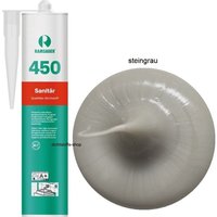 Ramsauer ® - Ramsauer 450 Sanitär Silikon Fugen Dichtstoff 310ml Kartusche steingrau von RAMSAUER®