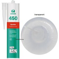 Ramsauer ® - Ramsauer 450 Sanitär Silikon Fugen Dichtstoff 310ml Kartusche transparent von RAMSAUER®