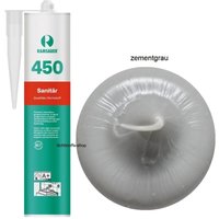 Ramsauer ® - Ramsauer 450 Sanitär Silikon Fugen Dichtstoff 310ml Kartusche zementgrau von RAMSAUER®