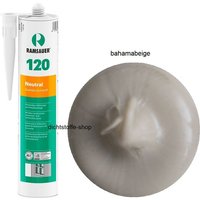 Ramsauer 120 Neutral 1K Silikon Dichtstoff 310ml Kartusche bahamabeige von RAMSAUER®