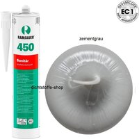 Ramsauer 450 Sanitär 1K Silikon Dichtstoff 310ml Kartusche zementgrau von RAMSAUER®