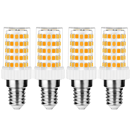 RANBOO E14 LED Lampe 10W, 800LM, Warmweiß 3000K, Ersatz 50W-100W E14 Halogenlampe, Kein Flackern, Nicht Dimmbar, E14 Glühbirnen für Kronleuchter, Deckenleuchten, Wandleuchten, AC 220-240V, 4er Pack von RANBOO