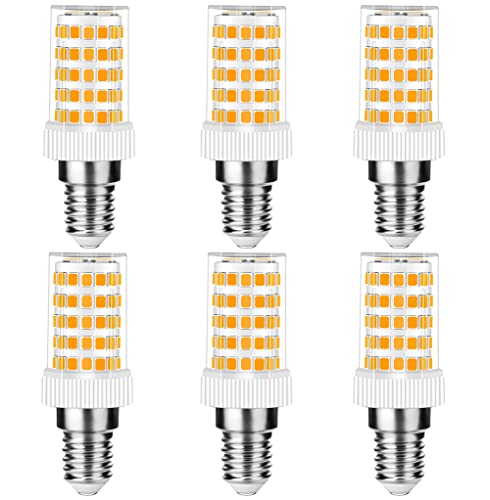RANBOO E14 LED Lampe 10W, 800LM, Warmweiß 3000K, Ersatz 50W-100W E14 Halogenlampe, Kein Flackern, Nicht Dimmbar, E14 Glühbirnen für Kronleuchter, Deckenleuchten, Wandleuchten, AC 220-240V, 6er Pack von RANBOO