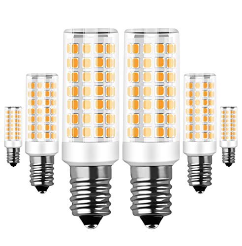 RANBOO E14 LED Lampe 9w Ersatz 75W Halogenlampen, 750LM, Warmweiß 3000K, AC 220-240V, Birnen für Kronleuchter, Wandlampe, Kühlschrank und Dunstabzugshaube, Nicht Dimmbar, Kein Flimmern, 6er Pack von RANBOO