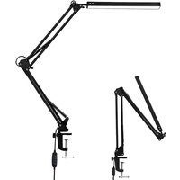 10W LED Schreibtischlampe Tischleuchten FlexBar Tischlampe Büroleuchte Beleuchtung Dimmbar für Arbeiten,Lernen Architektenlampe mit Schwenkarm von RANDACO