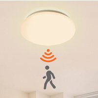 12W led Deckenleuchte mit Bewegungsmelder Bad Badezimmer Wohnzimmerlampe Sensor - Weiß - Swanew von SWANEW