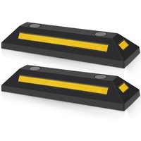 2X Radstopper Anfahrschutz Parkstopp Garage 54x15x10cm Parkplatz Abstandhalter - Swanew von SWANEW