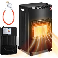 4200 Watt Keramik Gasheizer inkl Gasdruckregler Gasschlauch + Schutzhülle - Gasheizofen, Heizstrahler Gasheizgerät, Infrarot Keramikbrenner, Butan von RANDACO