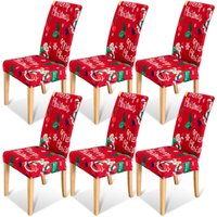 6 stück Weihnachten Stuhlhussen,Stuhlbezug Festlich Husse Dekoration Protector Chair Cover Party Restaurant stuhlüberzug 6 stück Weihnachten Stuhlhussen,Stuhlbezug Festlich Husse Dekoration Protector Chair Cover Party Restaurant stuhlüberzug von RANDACO
